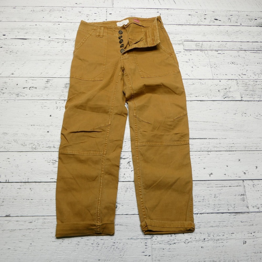 Anthropologie The Wanderer Pant‎ Womens Size 28x26 Button Fly Cotton Stretch